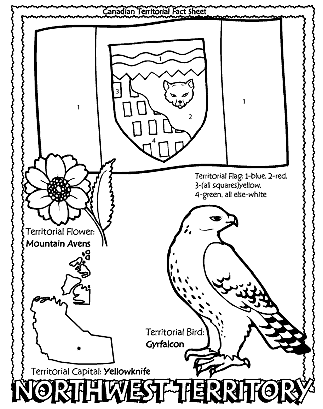 Canadian Territory - Northwest Territory Coloring Page | Crayola.com