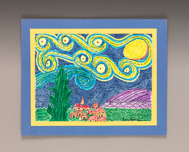 Draw a Twist on Starry Night Craft | crayola.com