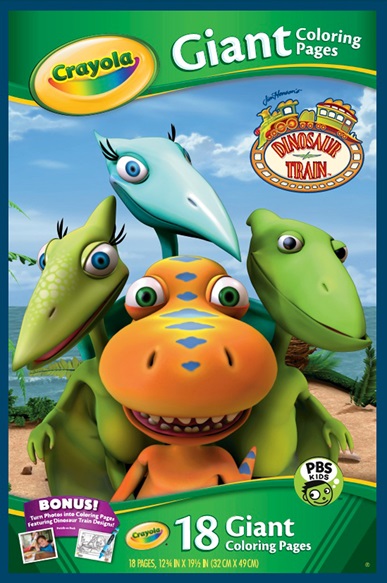 Giant Coloring Pages Jim Henson Dinosaur Train Product | crayola.com