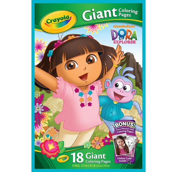Giant Coloring Pages Nickelodeon Dora the Explorer Product | crayola.com