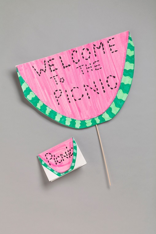 Watermelon Picnic Sign Craft | crayola.com