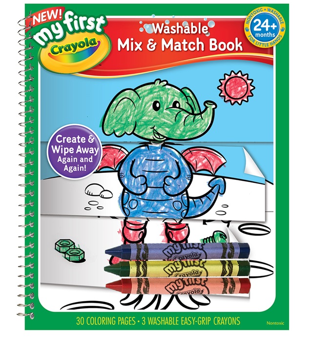 My First Crayola Mix and Match Coloring Book