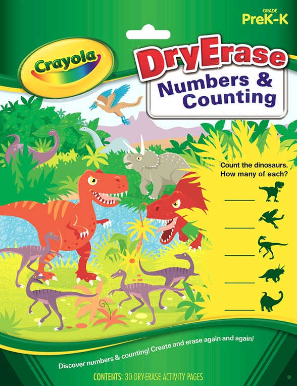 Dry-Erase Activity Workbook - Numbers & Counting Product | crayola.com