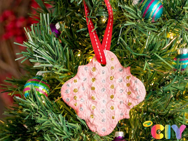 DIY Glazed Air Dry Clay Christmas Ornaments and/or Gift Tags 