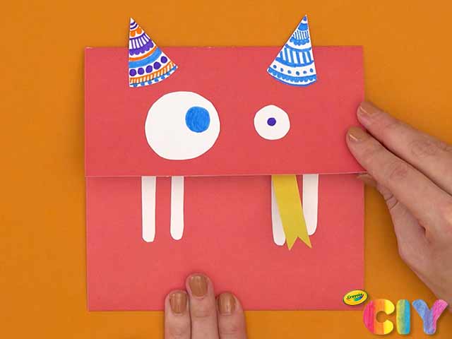 DIY Girly Monster Card Making Kit for Kids, DIY Teen Beginner Craft Set,  Cardmaking Party Activity Pack, Childrens Greeting Cards, Monsters 