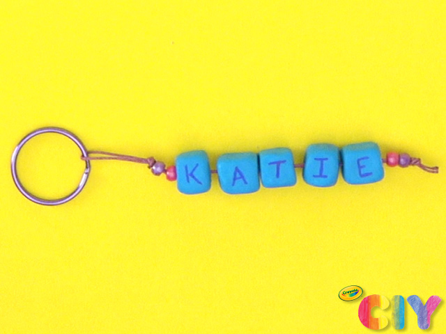 DIY Craft Kit for Kids, Keychain Making Kit, Name Keychain