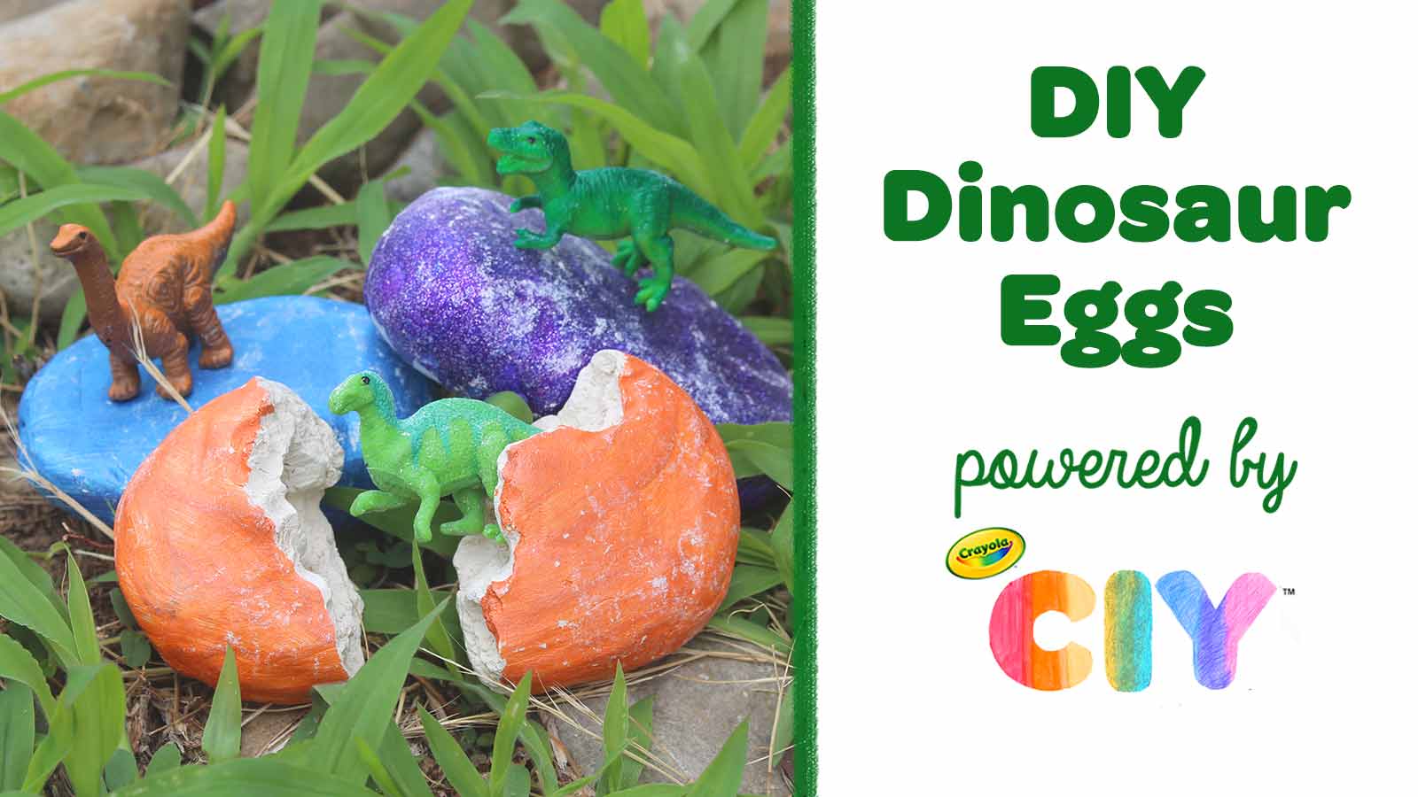 DIY Dinosaur Eggs CIY Video Poster Frame