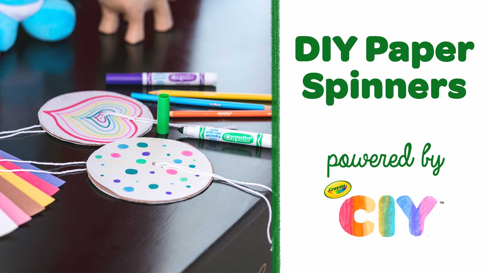 DIY Paper Spinners CIY Video Poster Frame