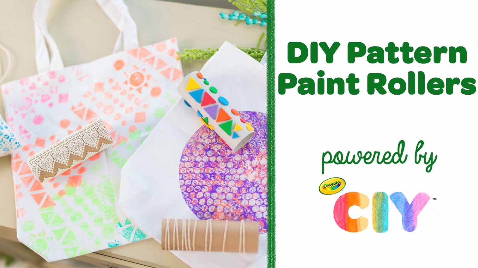 DIY Pattern Paint Rollers CIY Video Poster Frame
