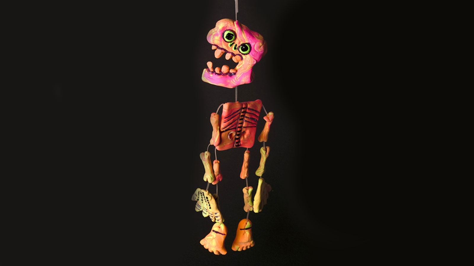 Dancing Skeleton CIY Poster Frame