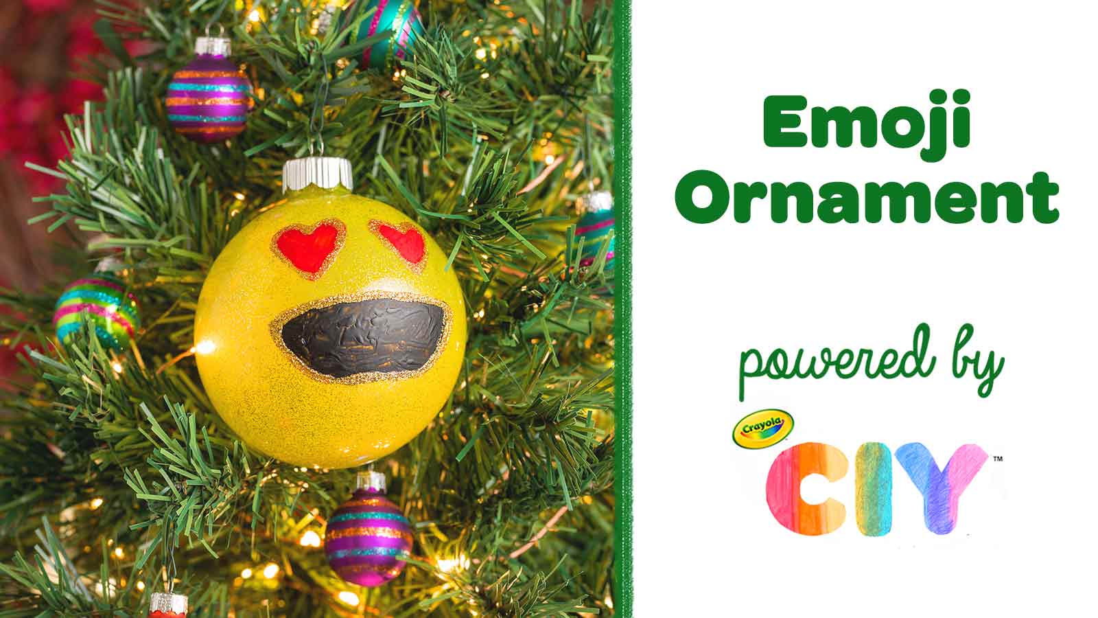 Emoji Ornament CIY Video Poster Frame