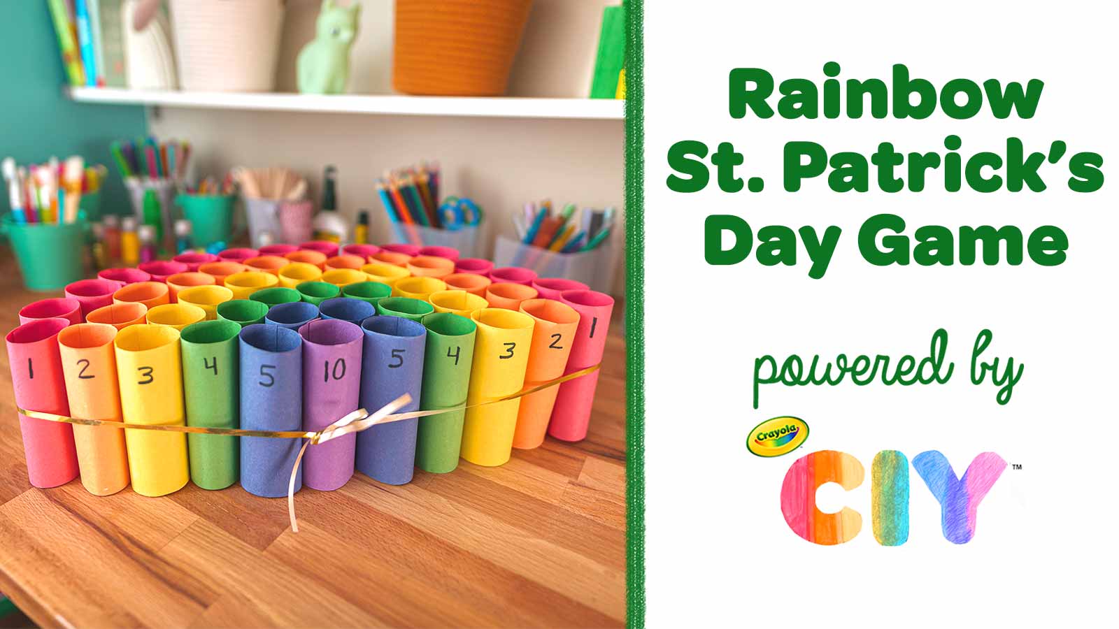 Rainbow St Patricks Day Game_Poster Frame