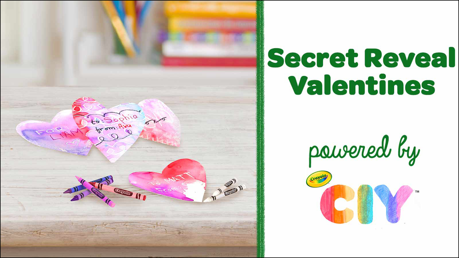 Secret Valentines, DIY Valentine Cards, Crafts, , Crayola  CIY, DIY Crafts for Kids and Adults
