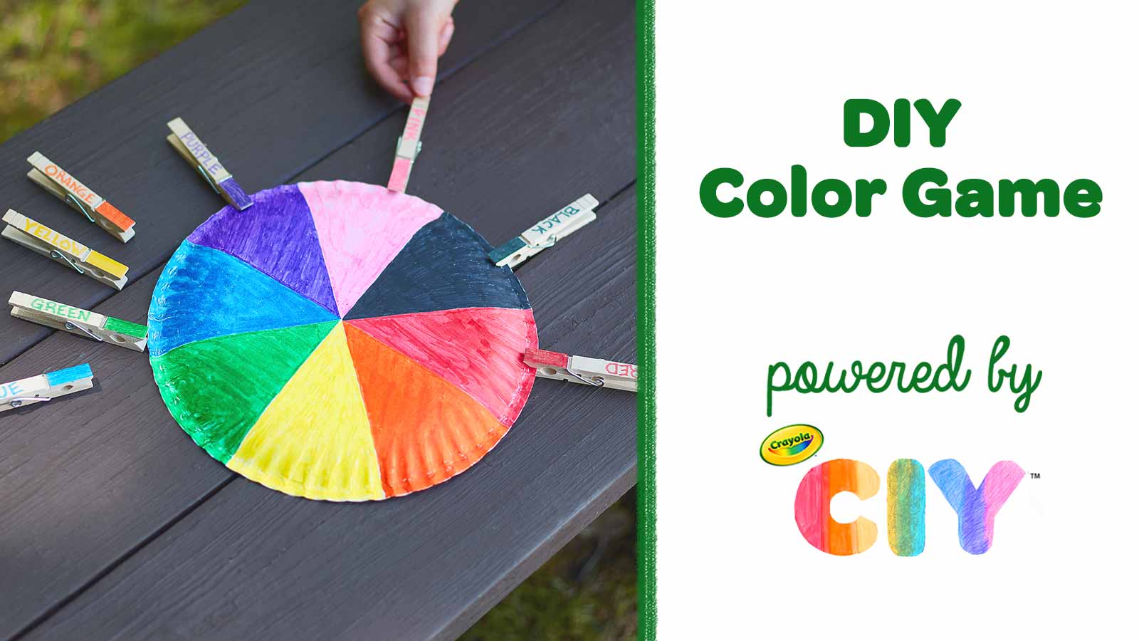 DIY Color Game, Paper Plate Craft, Crafts, , Crayola CIY, DIY  Crafts for Kids and Adults