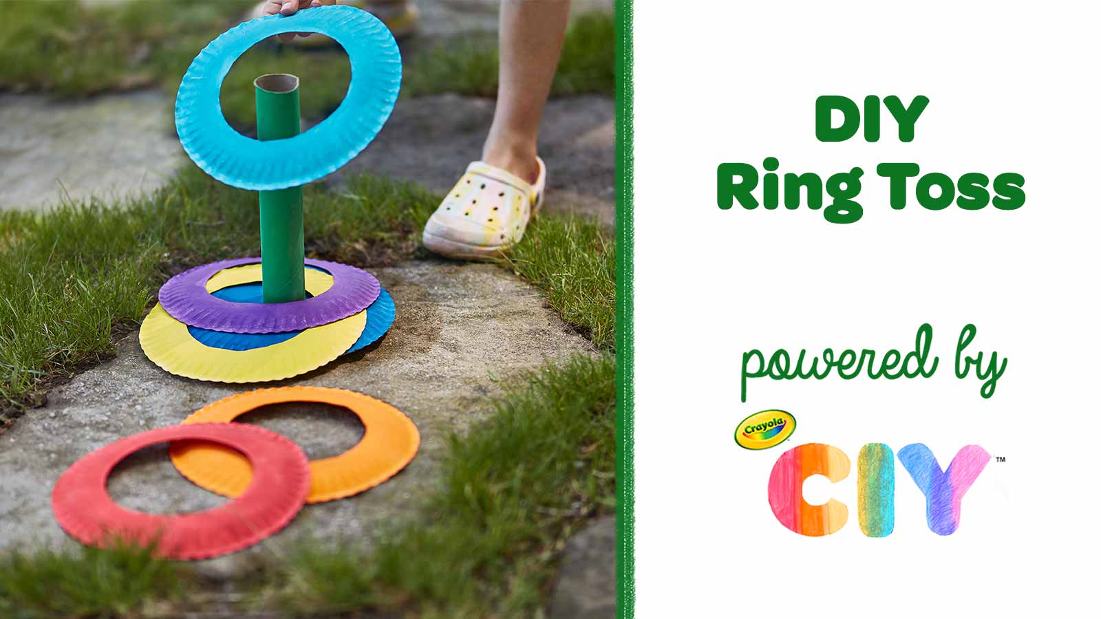 DIY Ring Toss, Easy Paper Plate Craft, Crafts, , Crayola CIY,  DIY Crafts for Kids and Adults