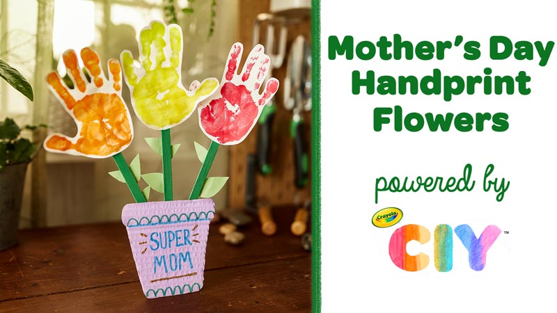 Mother's Day Handprint Art Gift from Kids
