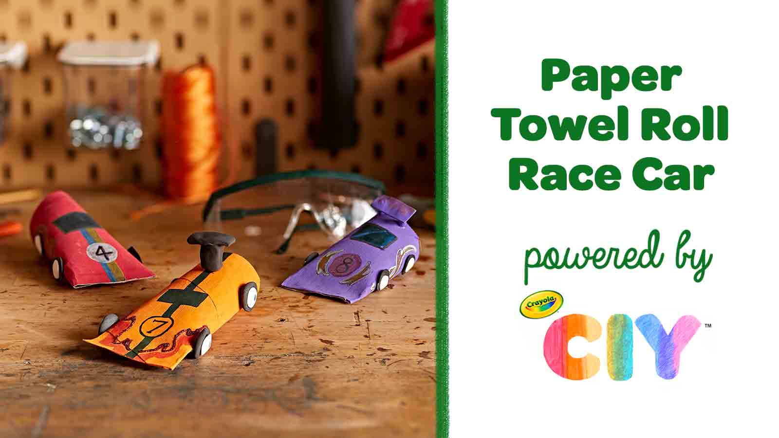 vehicle crafts for preschoolers, Toilet Paper Roll Race Cars Collage