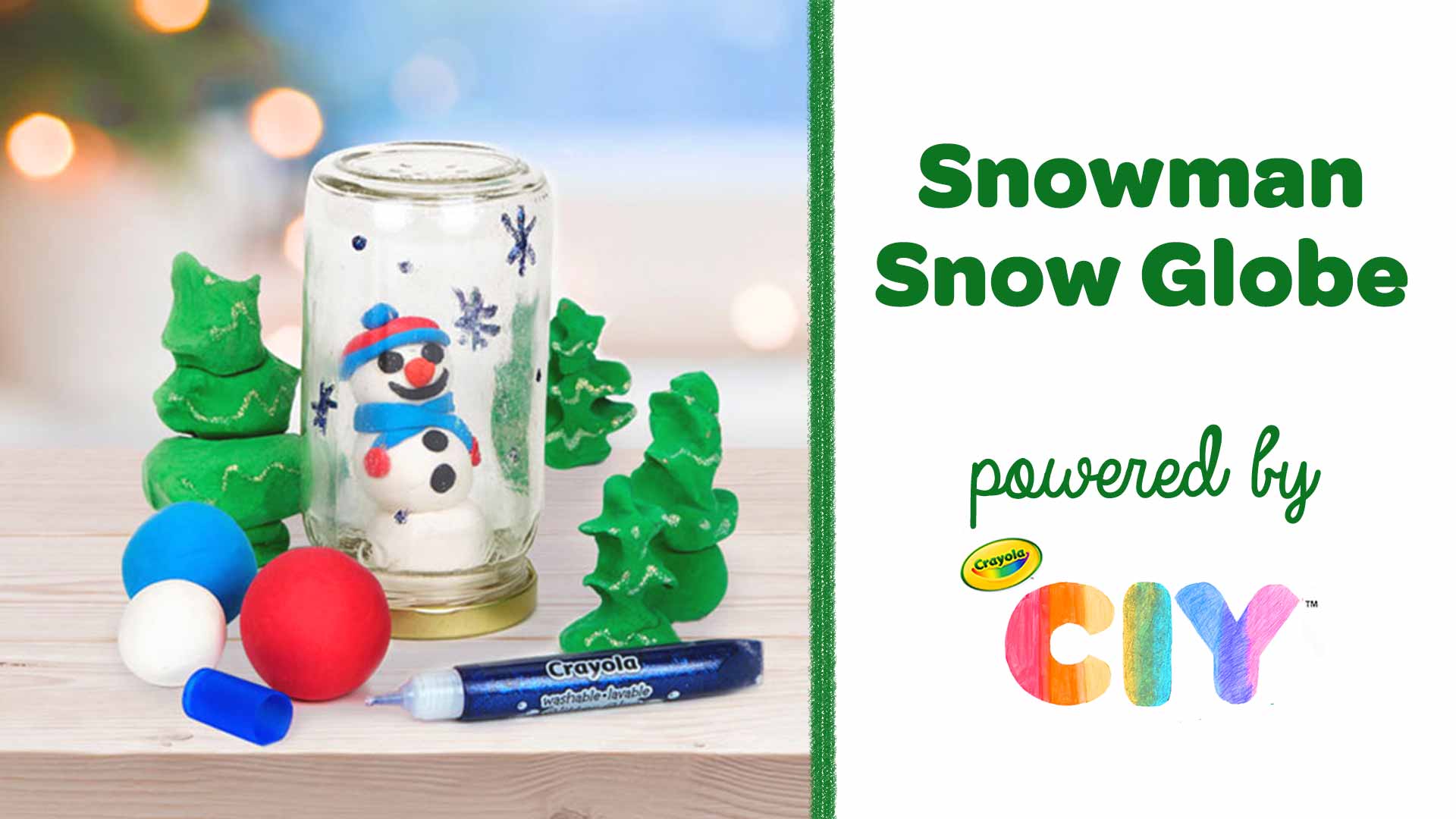 DIY Snow Globe Kids Craft Kits Set - Arts and Crafts Activities
