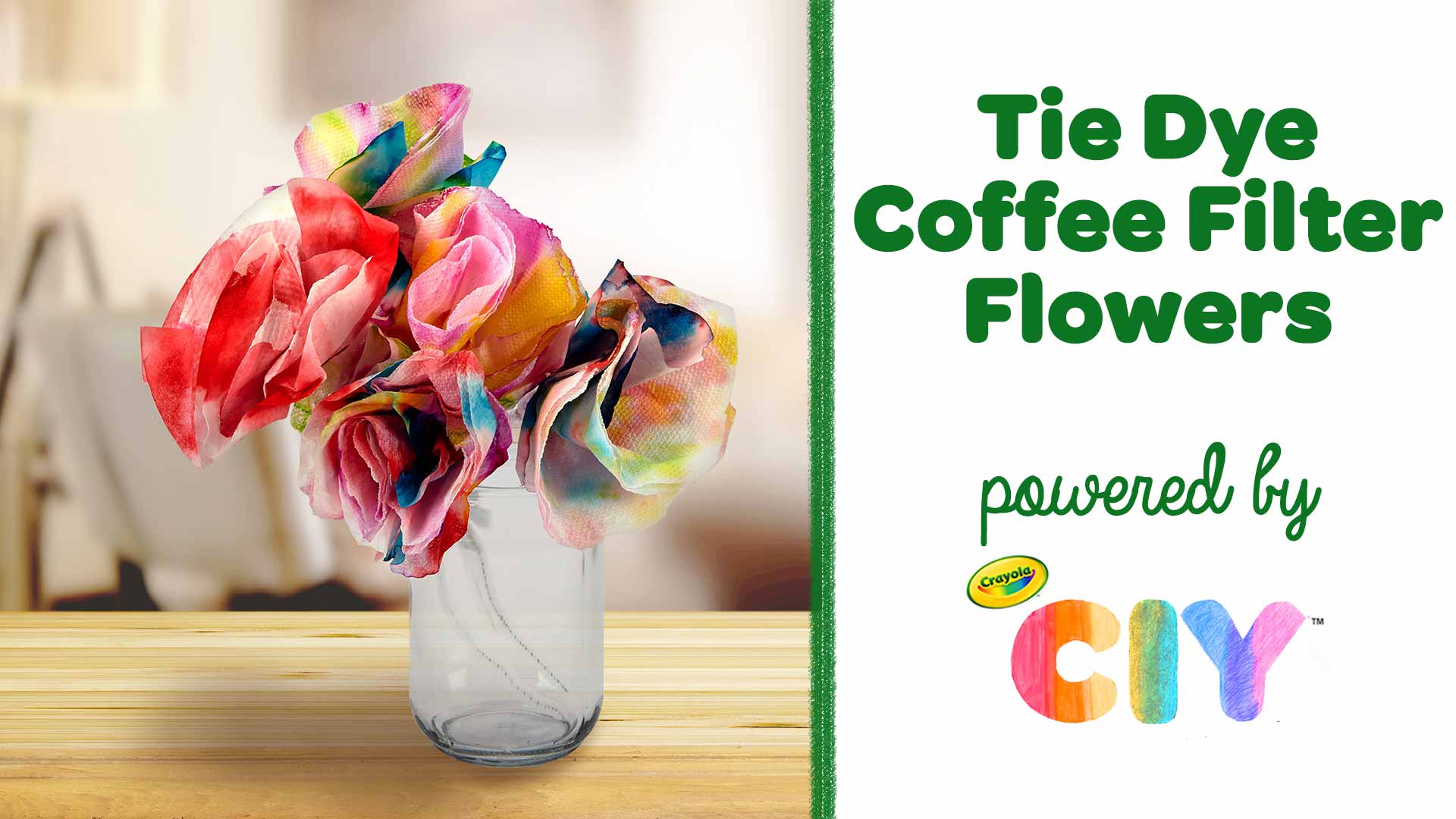DIY　for　DIY　Crayola　Coffee　Crafts　Kids　and　Flowers　Tie　Adults　CIY,　Dye　Filter　Crafts