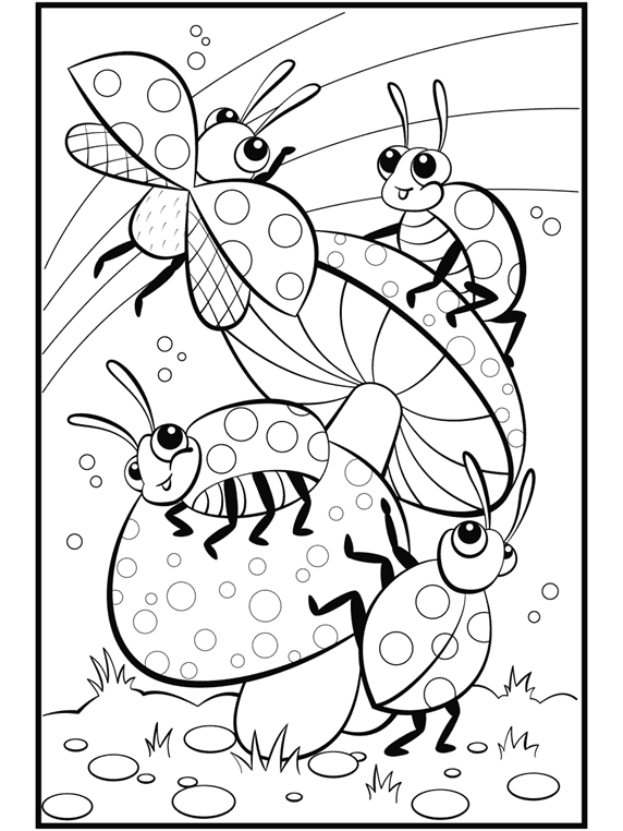 beetle coloring pages
