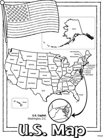 american coloring page