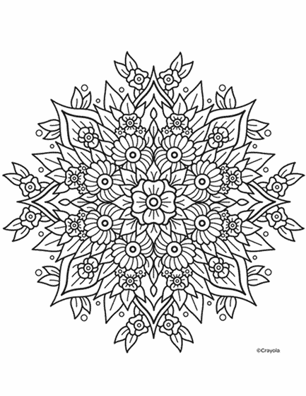 mandala coloring pages for beginners