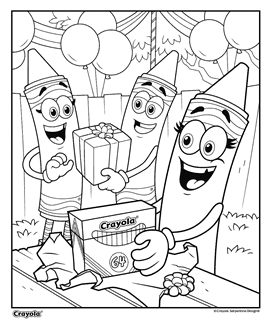 crayola kid coloring pages