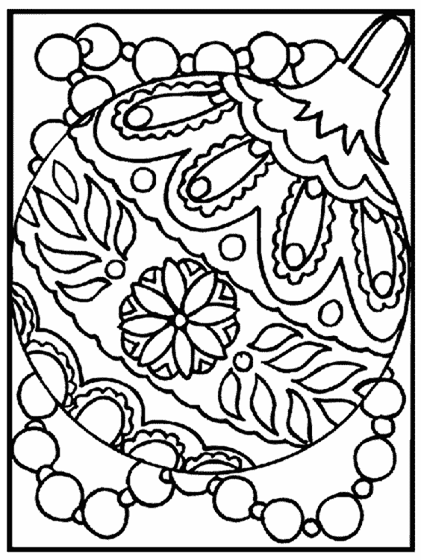 christmas balls coloring pages