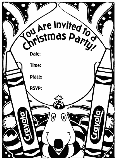 holiday party invitation clip art