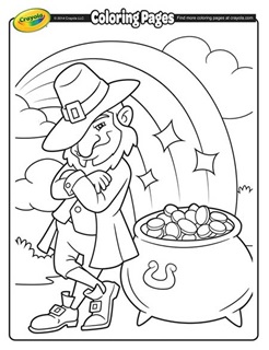St. Patrick's Day Coloring Pages, Set of 3 Printable Coloring