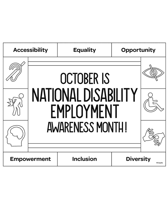 National Disability Employment Awareness Month | crayola.com