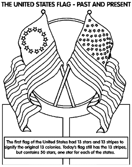 american flag 50 stars coloring pages