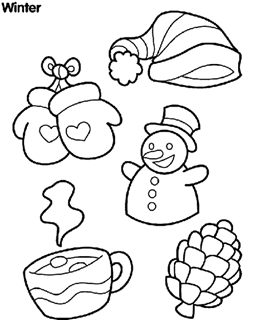 disney winter coloring pages