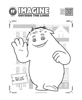 Blue AR Coloring Page
