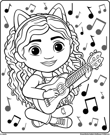 Gabby's Dollhouse coloring page 