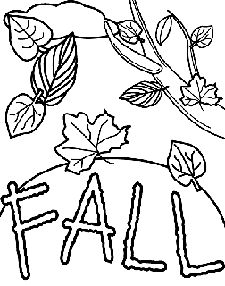easy fall coloring pages to print