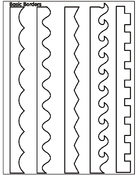 coloring border pages