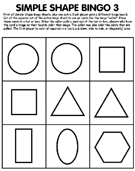 simple coloring pages shapes