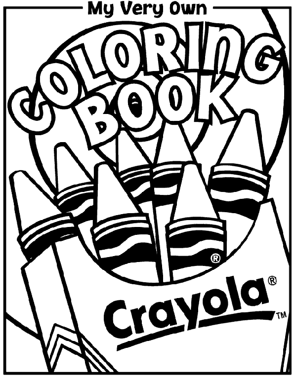 Coloring Book Cover Coloring Page | Crayola.com