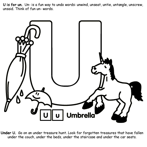 u is for under