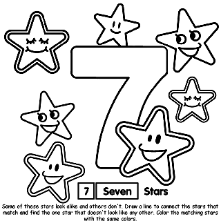 Numbers, Free Coloring Pages