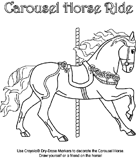 Download Carousel Horse Coloring Page Crayola Com