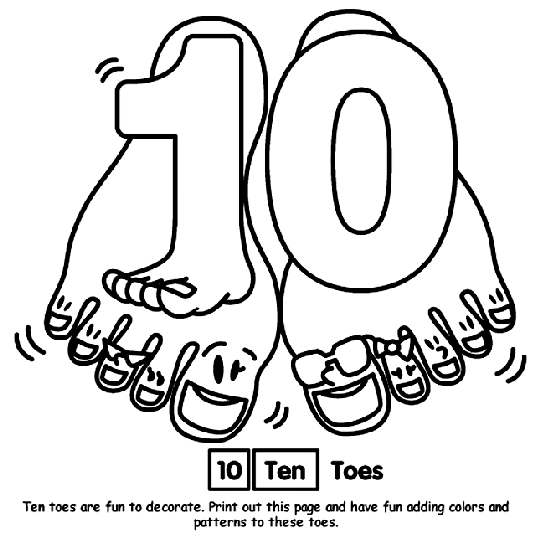 ten coloring page