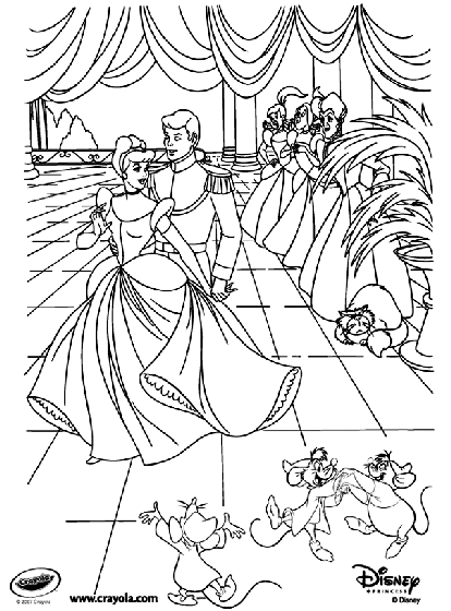   Cinderella Coloring Book Pages Best