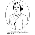 Dr. Elizabeth Blackwell Coloring Page | crayola.com