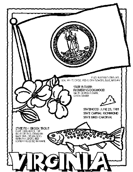 virginia coloring pages