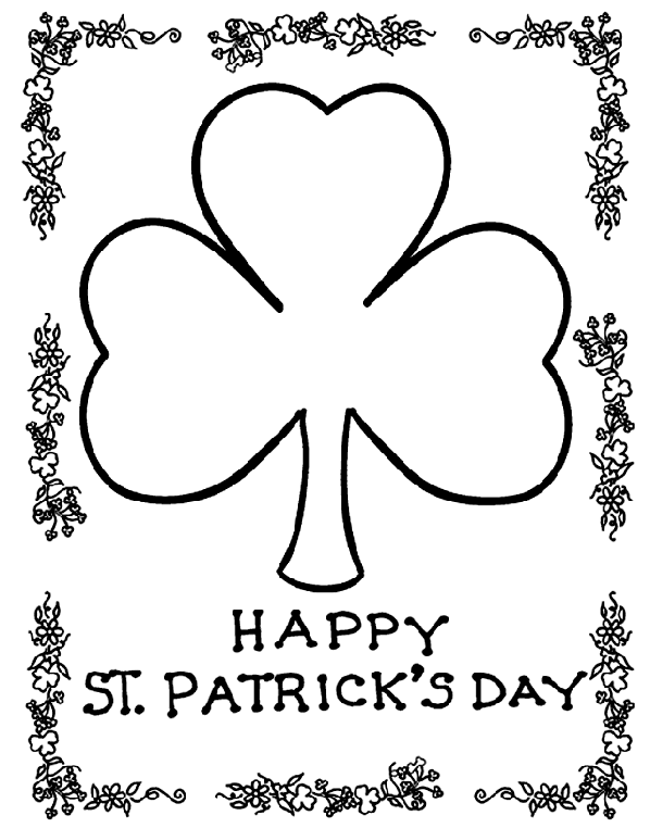 Coloring Pages To Prit Of Shamrocks 10