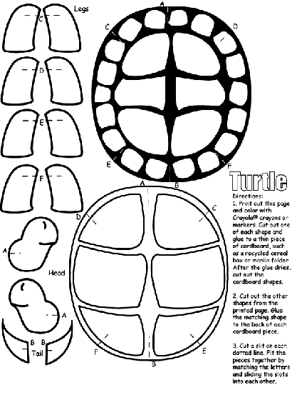 turtle coloring page  crayola