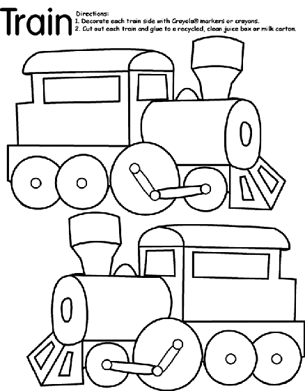Train Coloring Page crayolacom