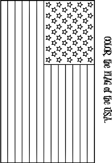 14+ Free Printable American Flag Coloring Page Images